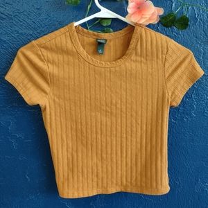 Wild Fable Women's XS Mustard Crop Top